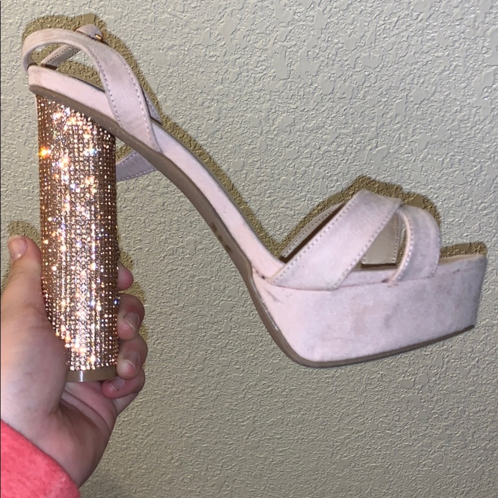 Rose gold/pink heels